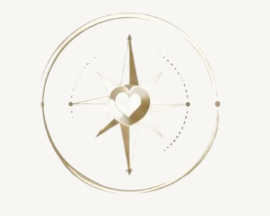 Logo Wewnętrznego Kompasu - kompas z sercem
